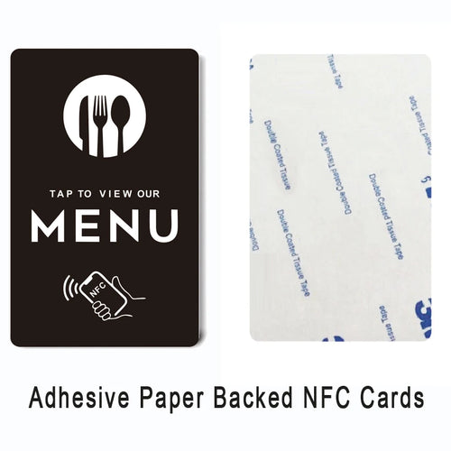 NFC Menu PVC Card – Programmable Quick-Link Tag