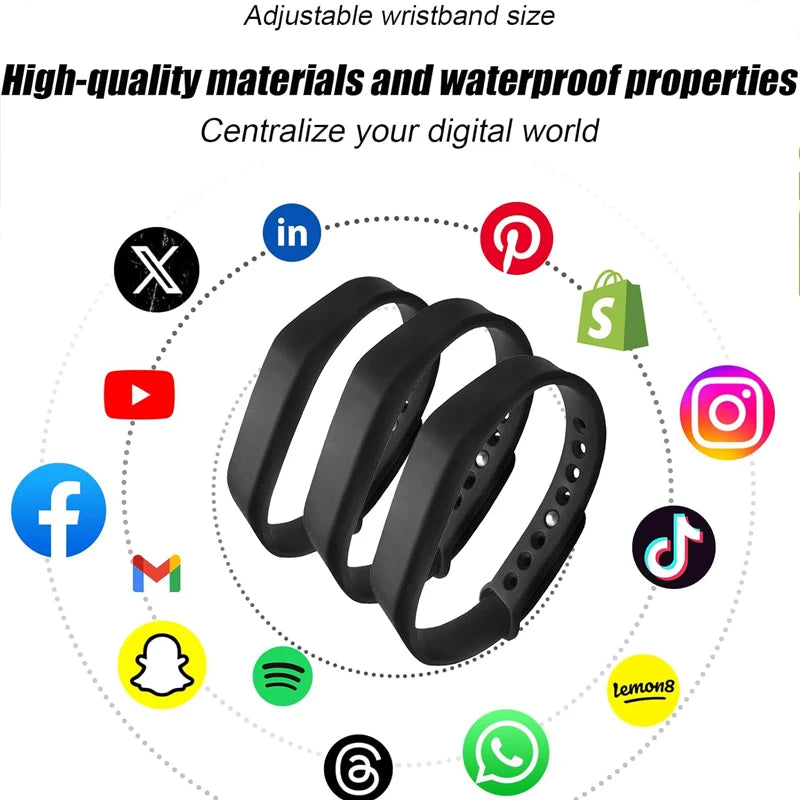 13.56MHz NFC Silicone Wristband – Waterproof RFID Tag