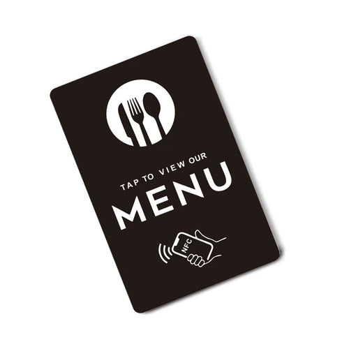 NFC Menu PVC Card – Programmable Quick-Link Tag