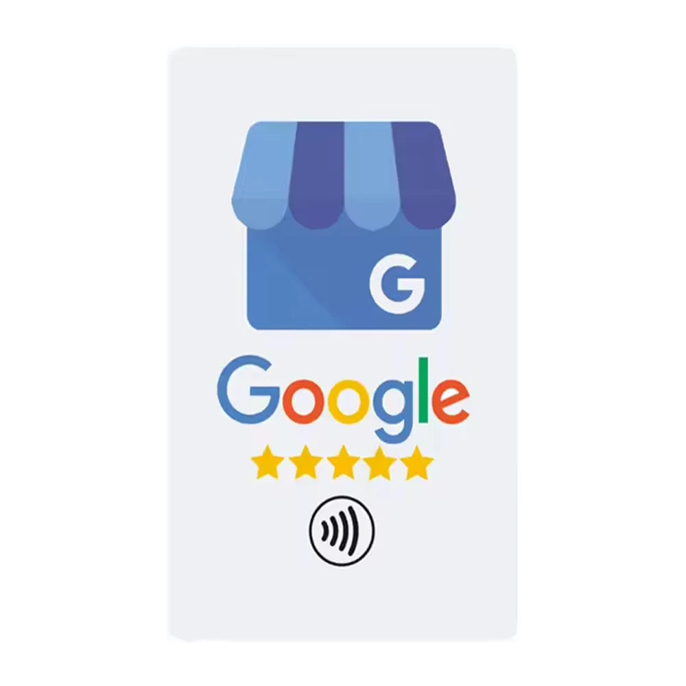 Google Review Card Color NFC Review Card for Google, Facebook & Instagram Links