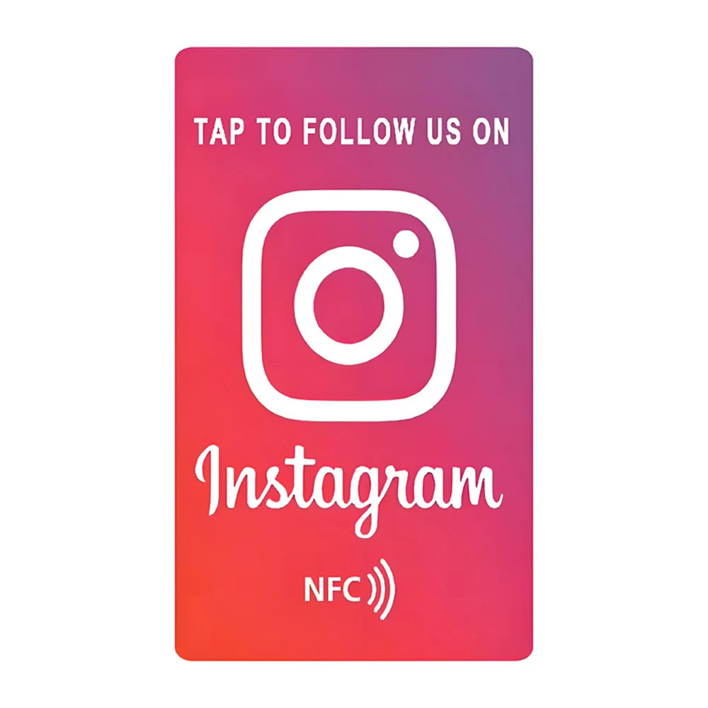 NFC Review Card for Google, Facebook & Instagram Links