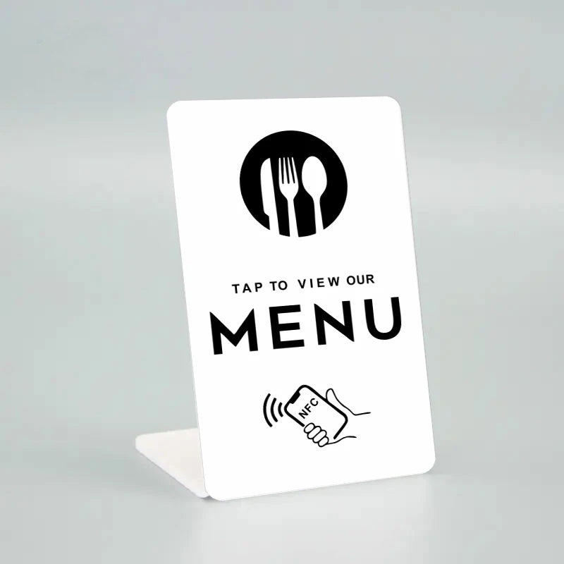 NFC Menu PVC Card – Programmable Quick-Link Tag